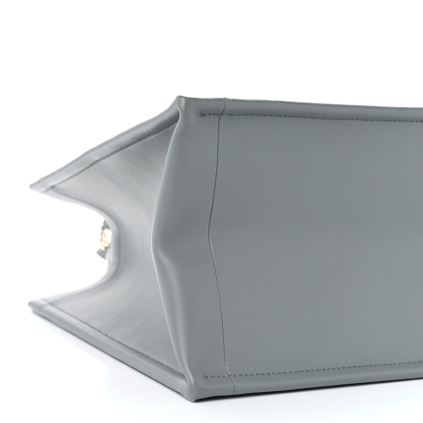Calfskin Macrocannage Medium Book Tote Grey