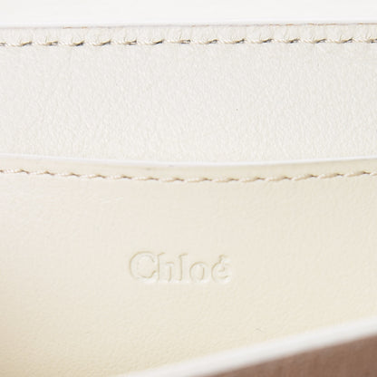 Chloe Calfskin Drew Bijou Clutch Natural White 6 of 9