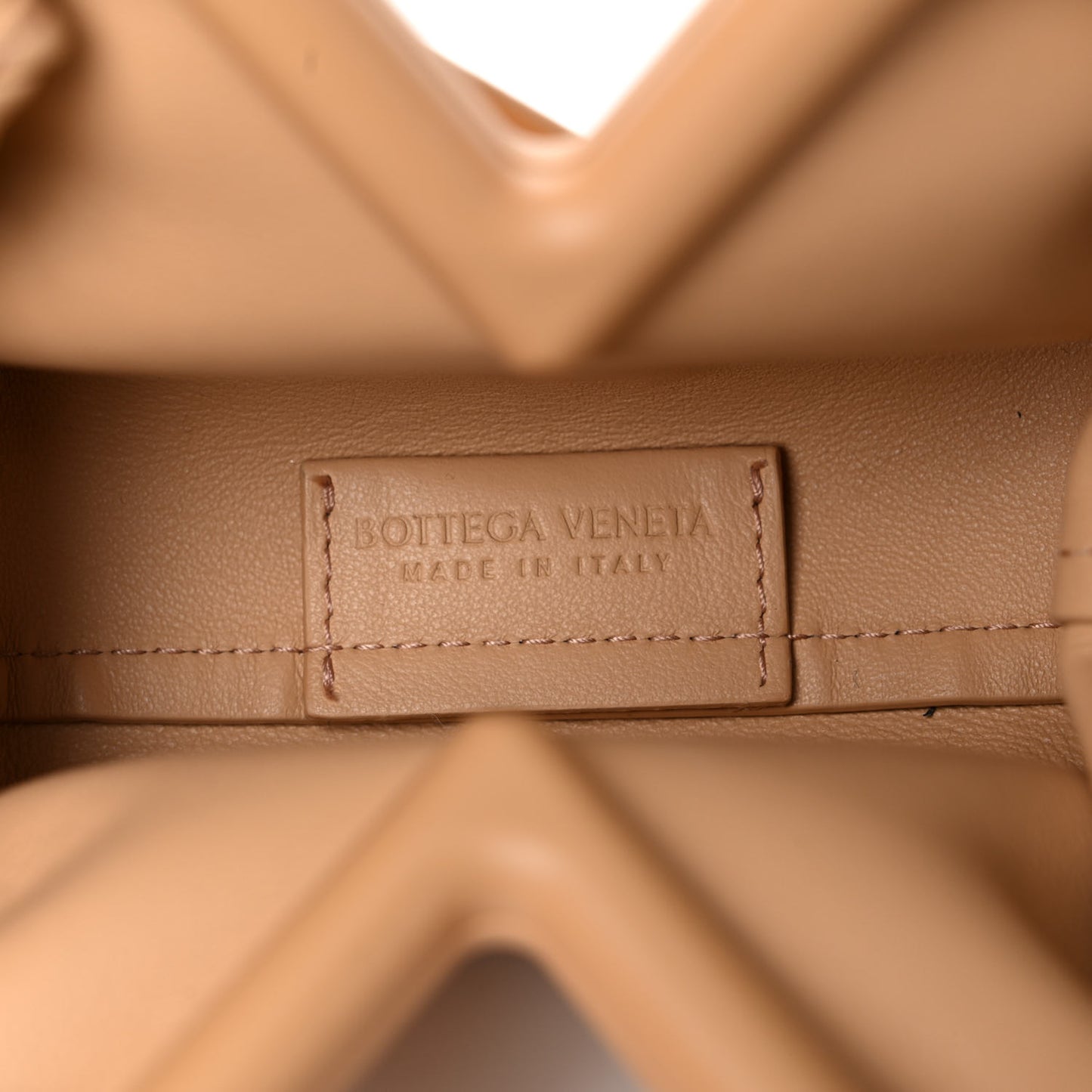 Calfskin The Point Coin Purse Almond