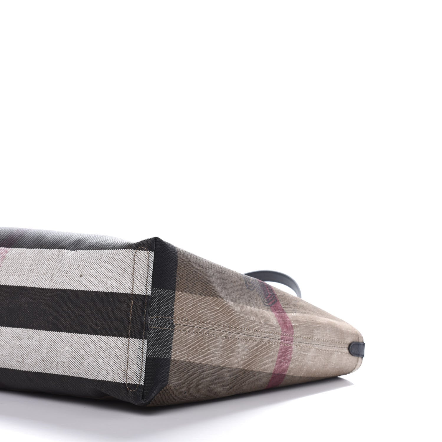 Burberry Coated Canvas Mega Check Medium Doodle Tote Black 7 of 11