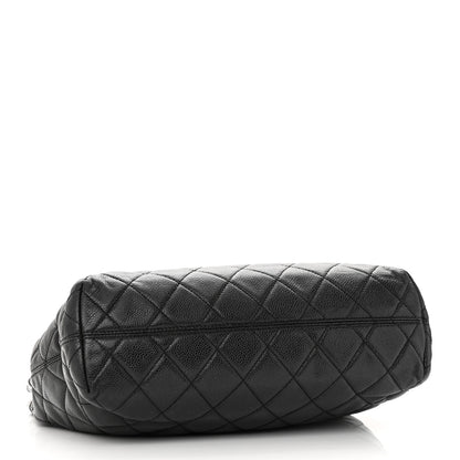 Chanel Caviar Quilted CC Shopping Tote Black 4 of 12