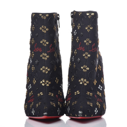 Christian Louboutin Jacquard Loubi In The Sky So Kate Booty 100 Ankle Boots 35 Multi Black 2 of 10