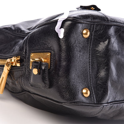 Prada Vitello Shine Bauletto Black 9 of 10
