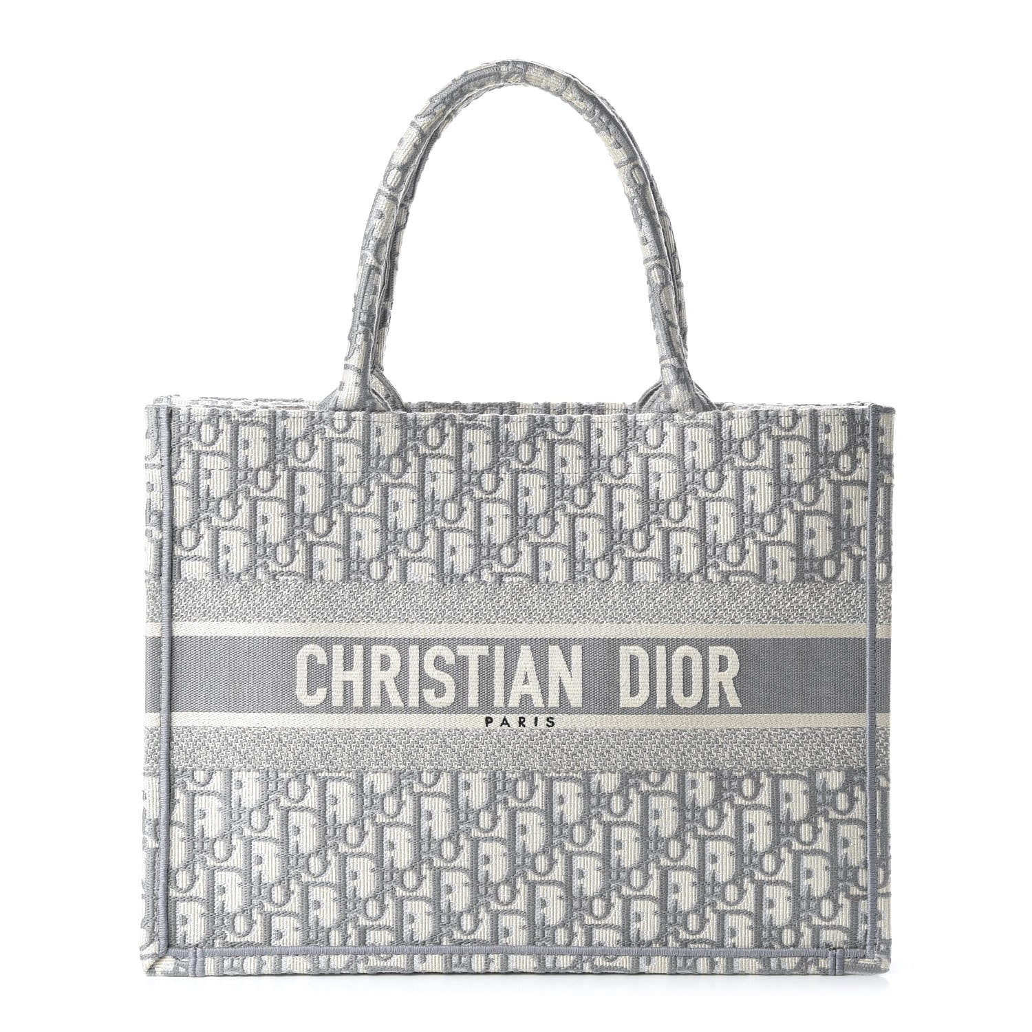 Christian Dior Oblique Medium Book Tote Grey 1 of 10