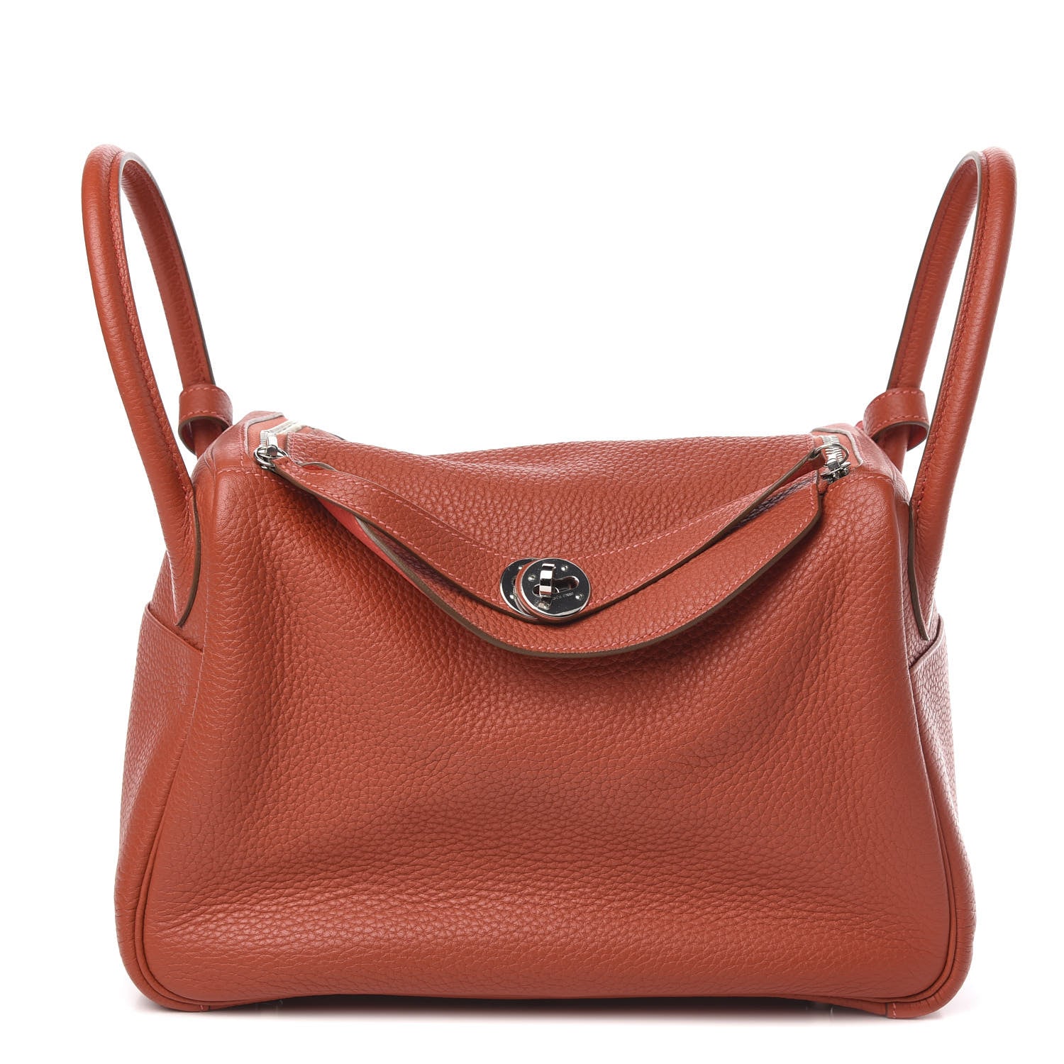 Hermes Taurillon Clemence Verso Lindy 30 Sanguine Rouge Pivoine 1 of 10