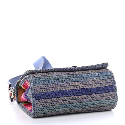 Loewe Raffia Paula's Ibiza Medium Barcelona Rainbow Shoulder Bag Tan 3 of 4