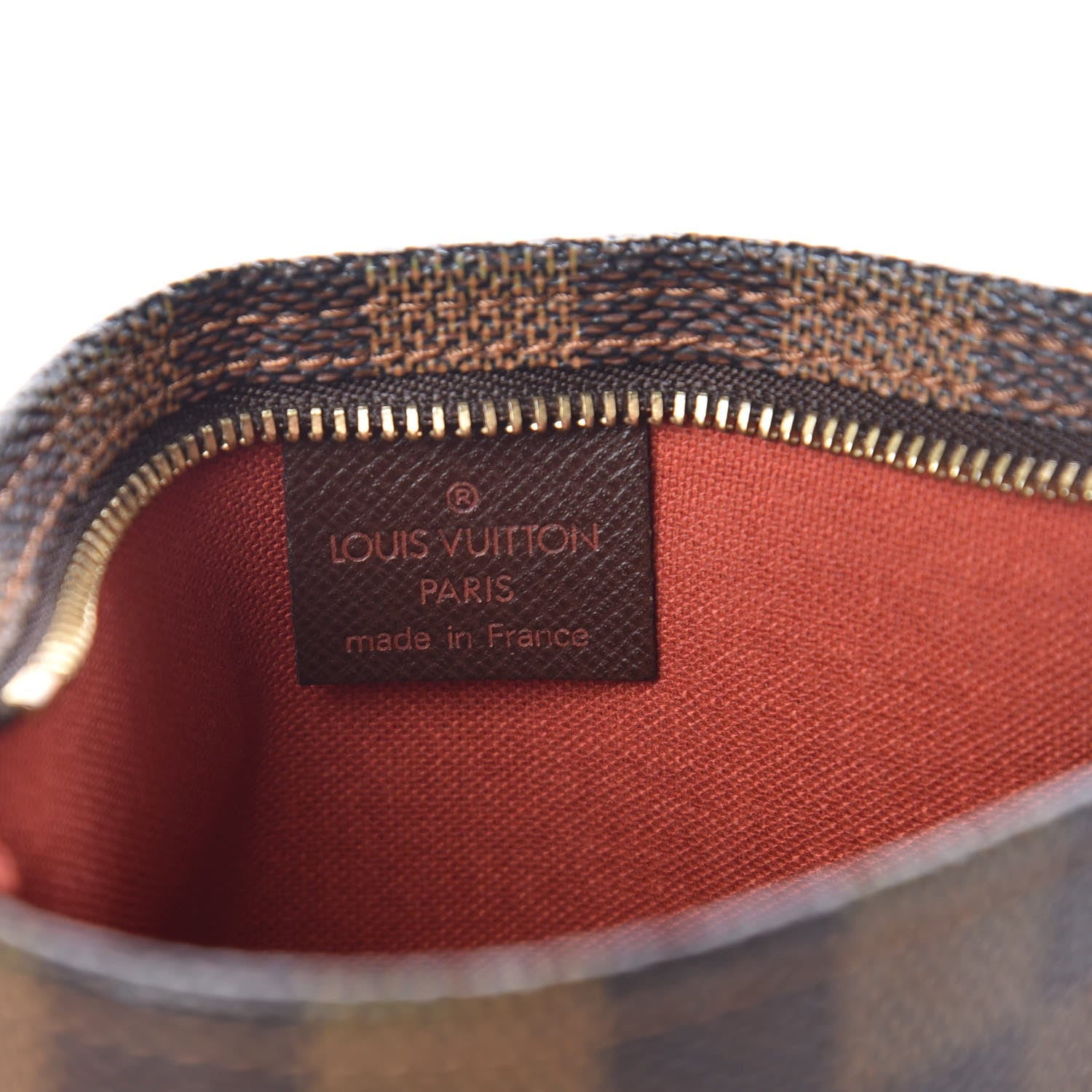 Louis Vuitton Damier Ebene Trousse Make Up Bag Pochette 6 of 9
