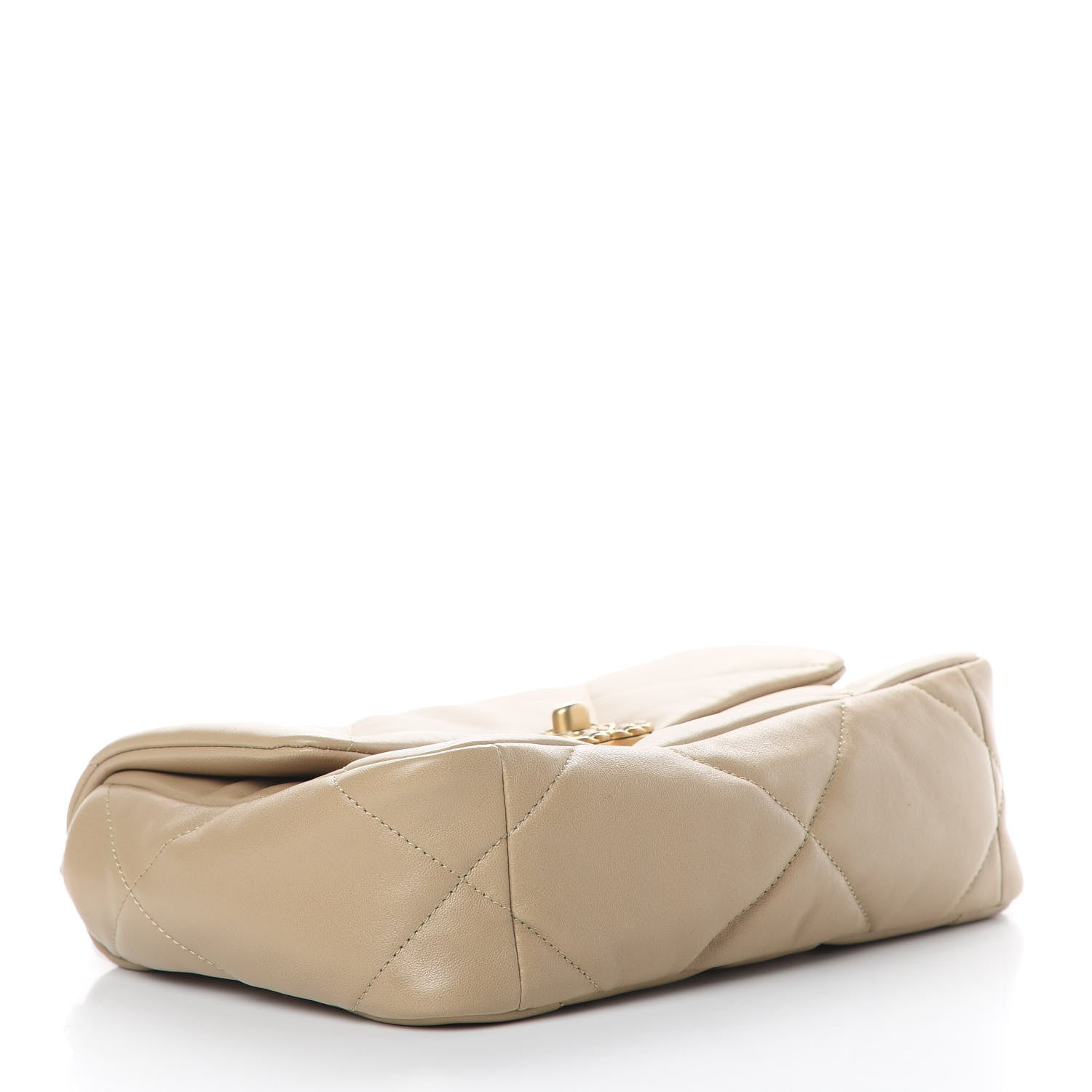 Chanel Lambskin Quilted Medium Chanel 19 Flap Beige 4 of 11