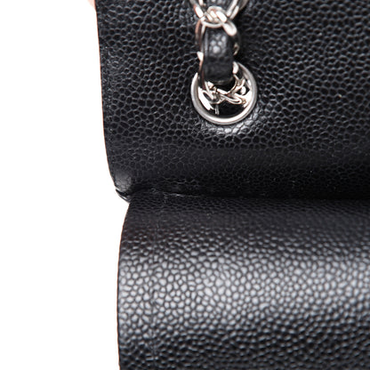 Chanel Caviar Quilted Jumbo Double Flap Black 7 of 12