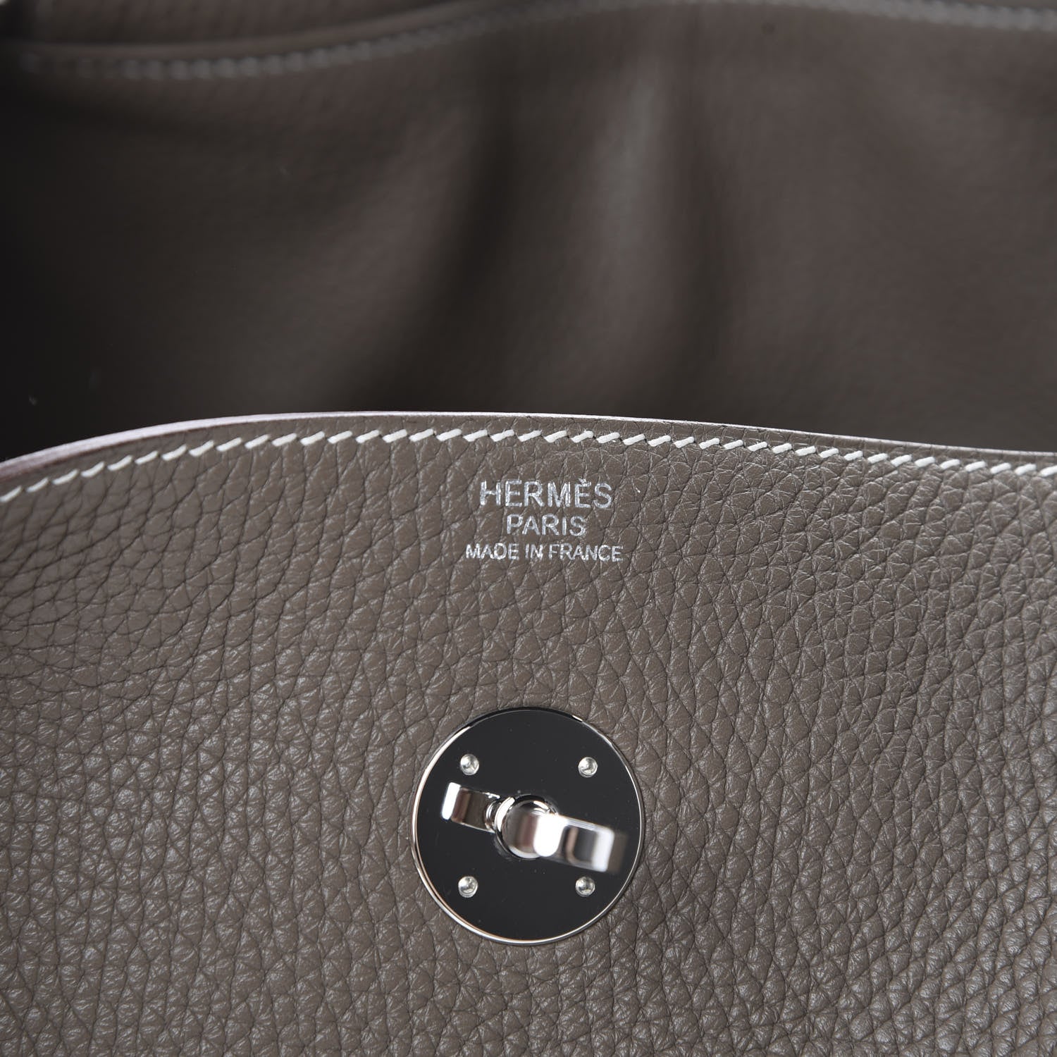 Hermes Taurillon Clemence Lindy 30 Etoupe 5 of 14