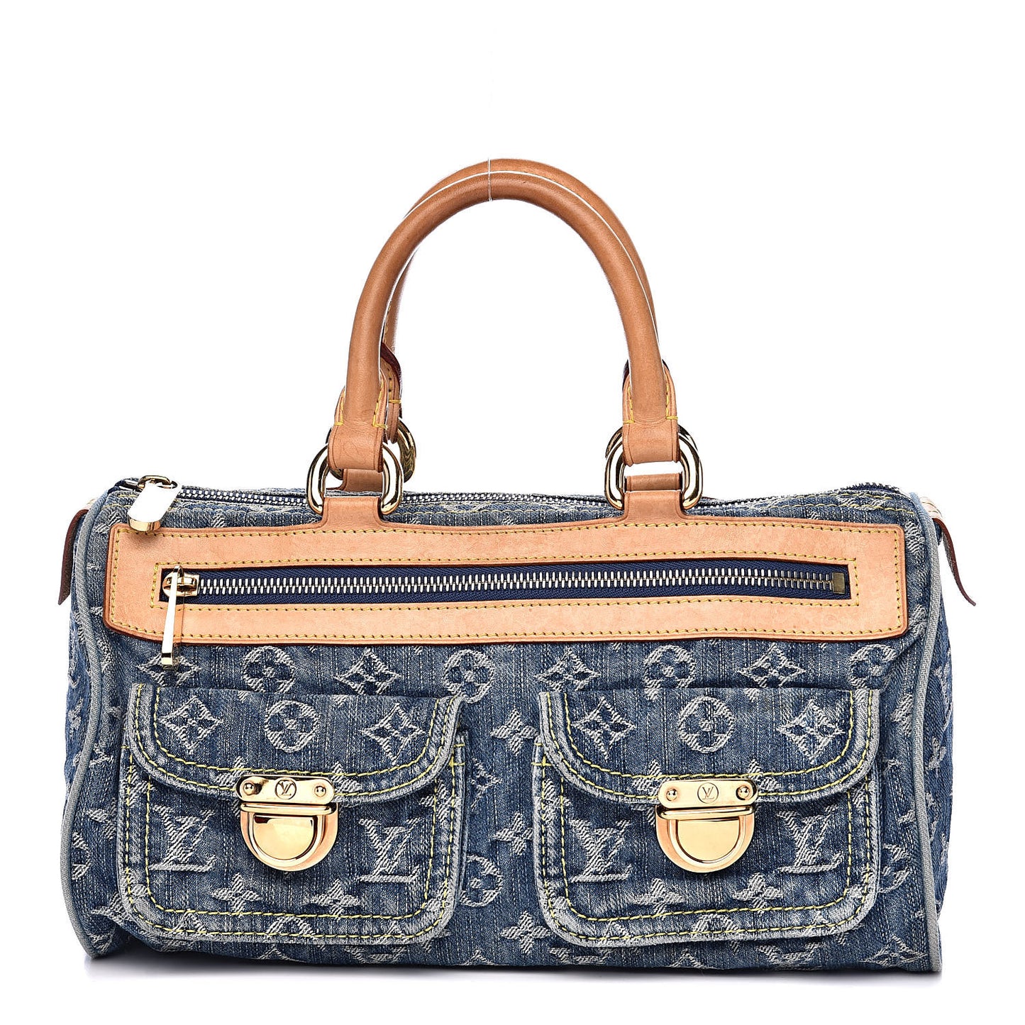 Monogram Denim Neo Speedy Blue