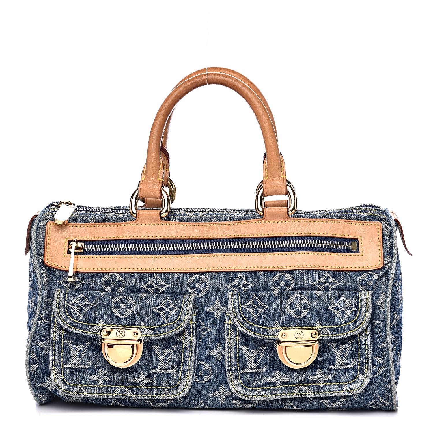 Louis Vuitton Monogram Denim Neo Speedy Blue 1 of 14