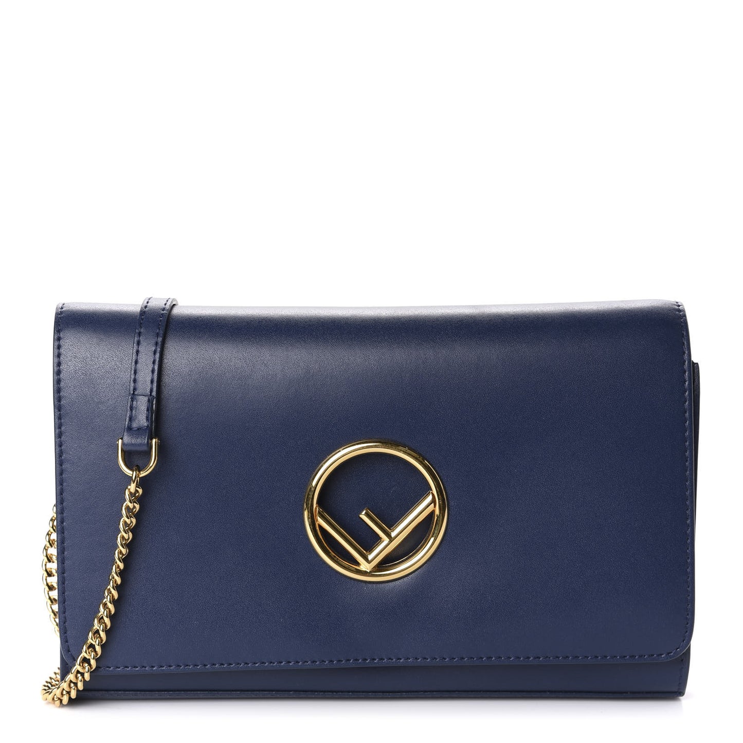 Vitello Liberty Lucido F is Fendi Wallet on Chain Blueberry