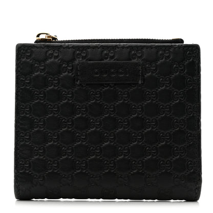 Gucci Microguccissima Snap Bi-Fold Wallet Black 1 of 7