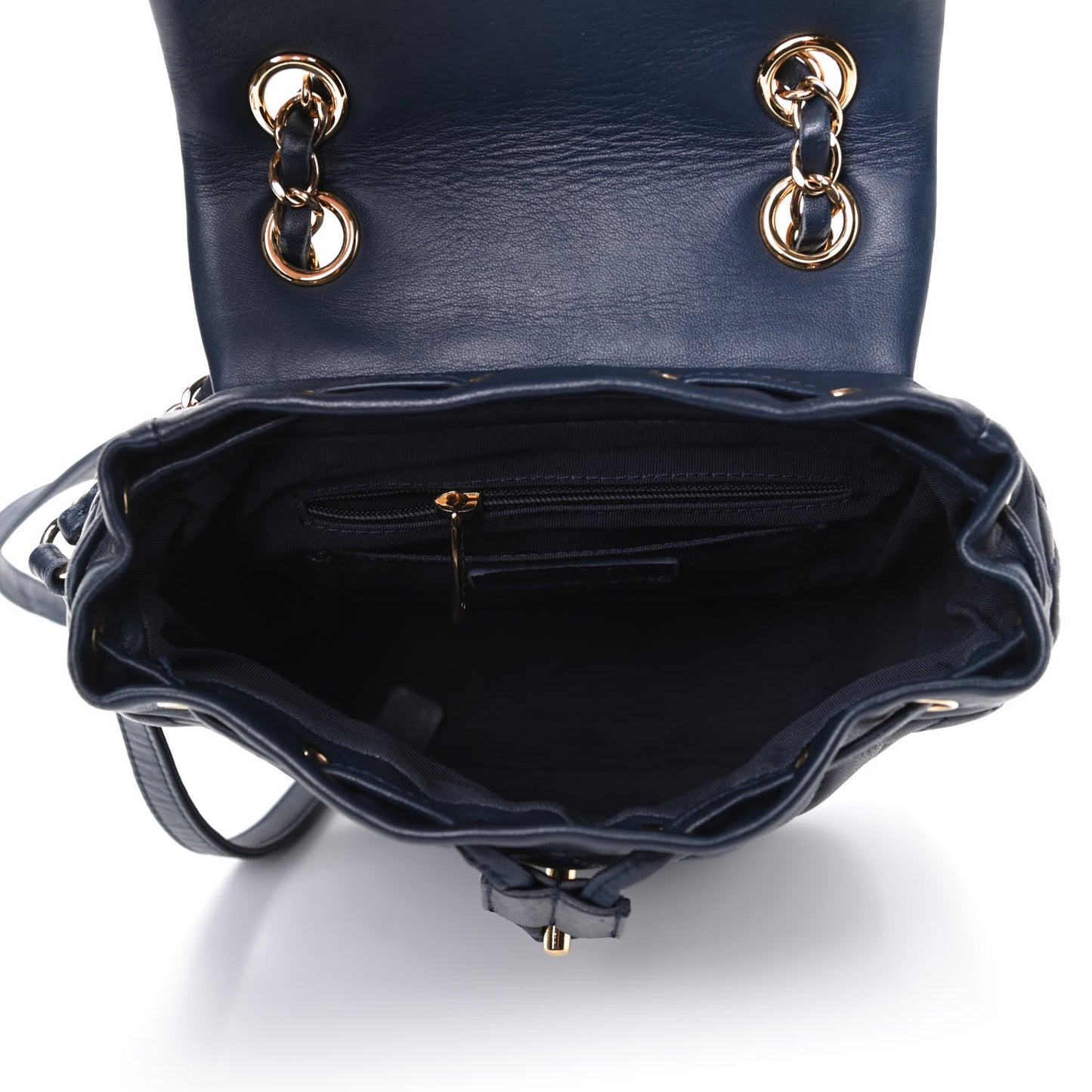 Lambskin Quilted Mini Urban Spirit Backpack Navy