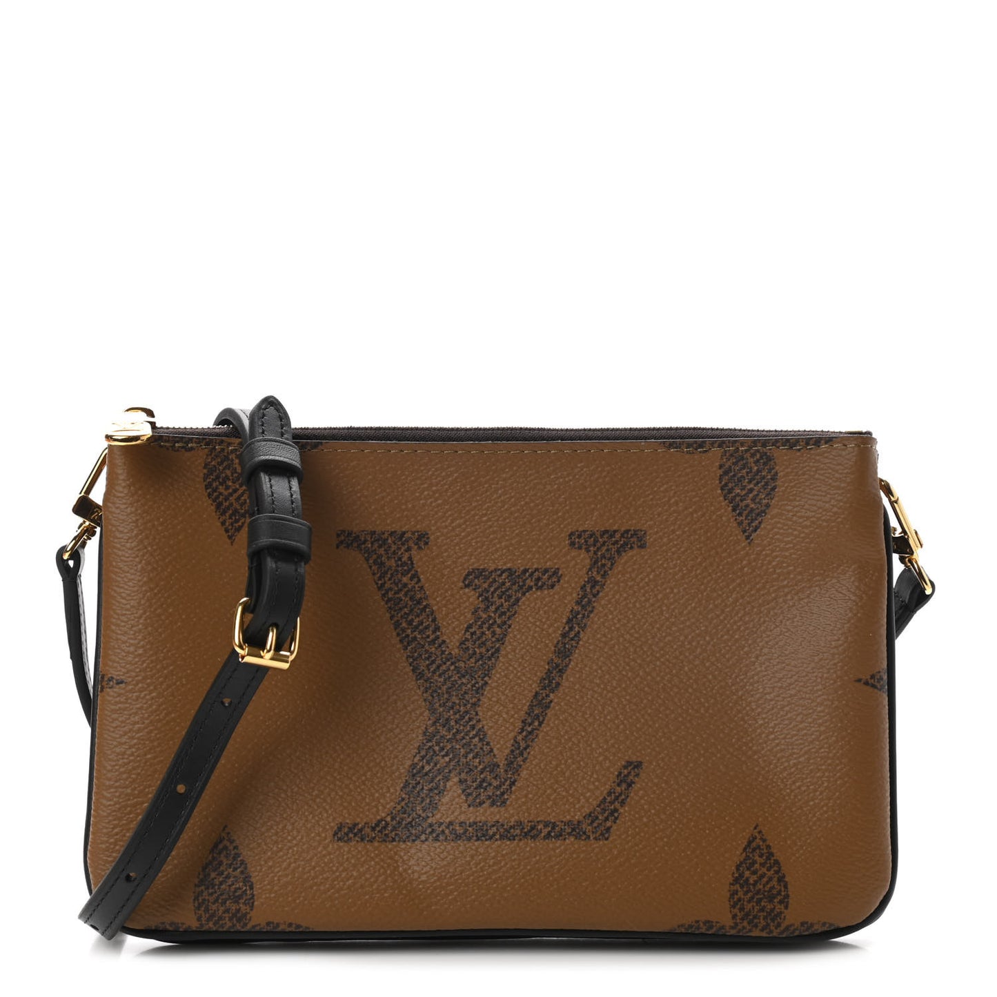 Reverse Monogram Giant Double Zip Pochette