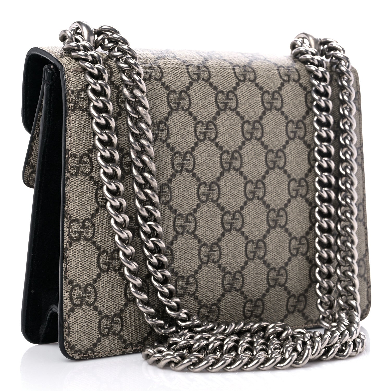 Gucci GG Supreme Monogram Mini Dionysus Shoulder Bag Black 3 of 11