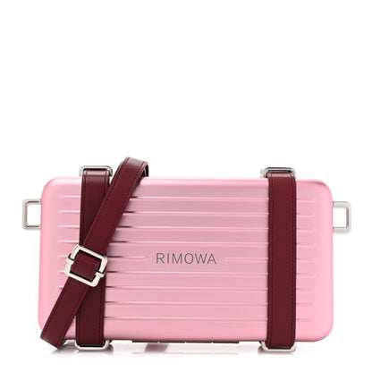 Christian Dior CHRISTIAN DIOR X RIMOWA Aluminum Personal Clutch On Strap Rose 1 of 13