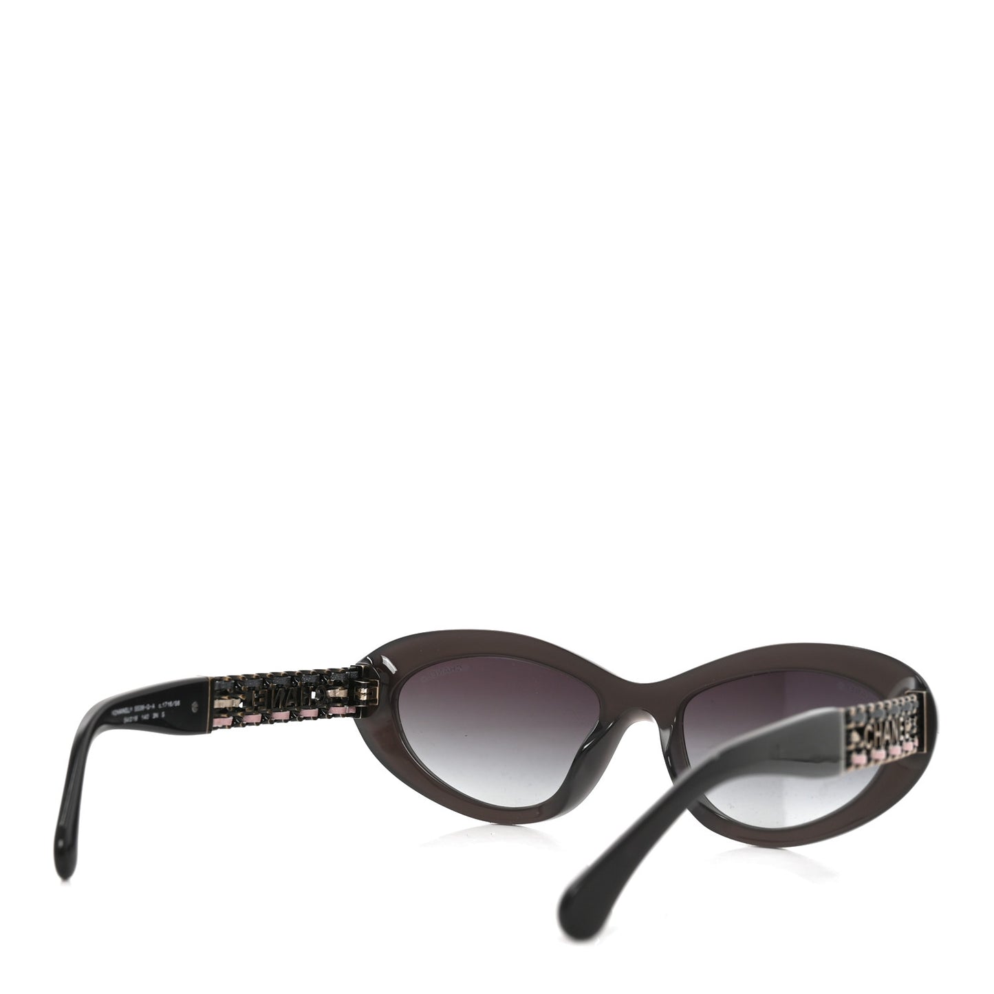 Acetate Lambskin Cat Eye Sunglasses 5538-Q Grey Multicolor