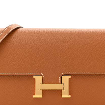 Hermes Epsom Constance Long Wallet To Go Gold 7 of 11