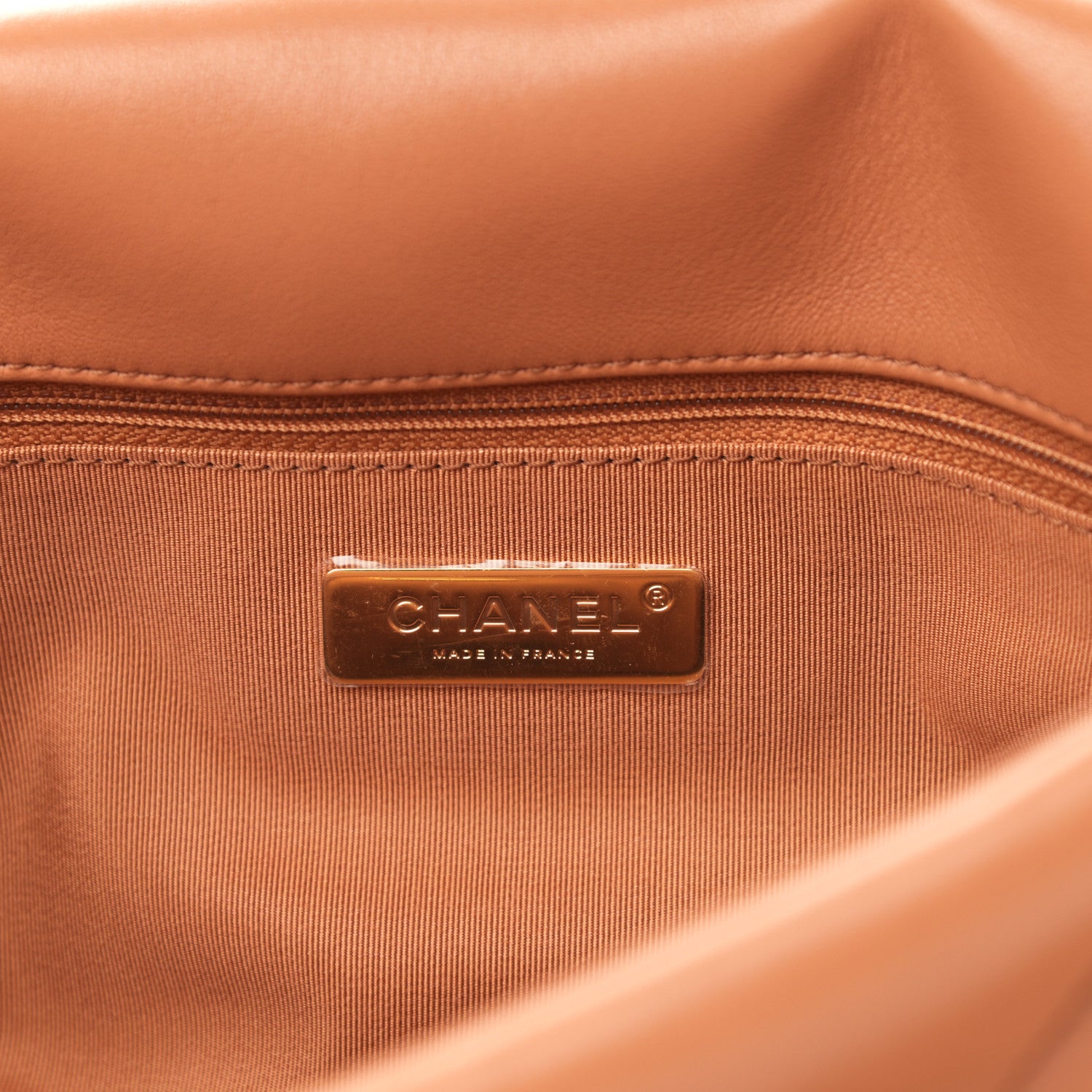 Chanel Lambskin Quilted Large Chanel 19 Flap Brown 6 of 11