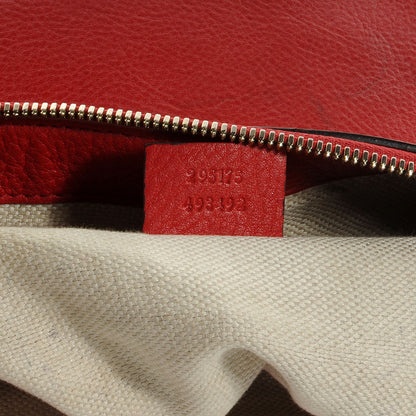Gucci Pebbled Calfskin Medium Soho Hobo Red 7 of 7