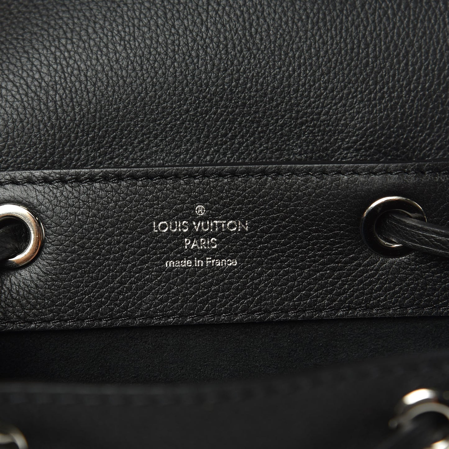 Calfskin Lockme Mini Backpack Black