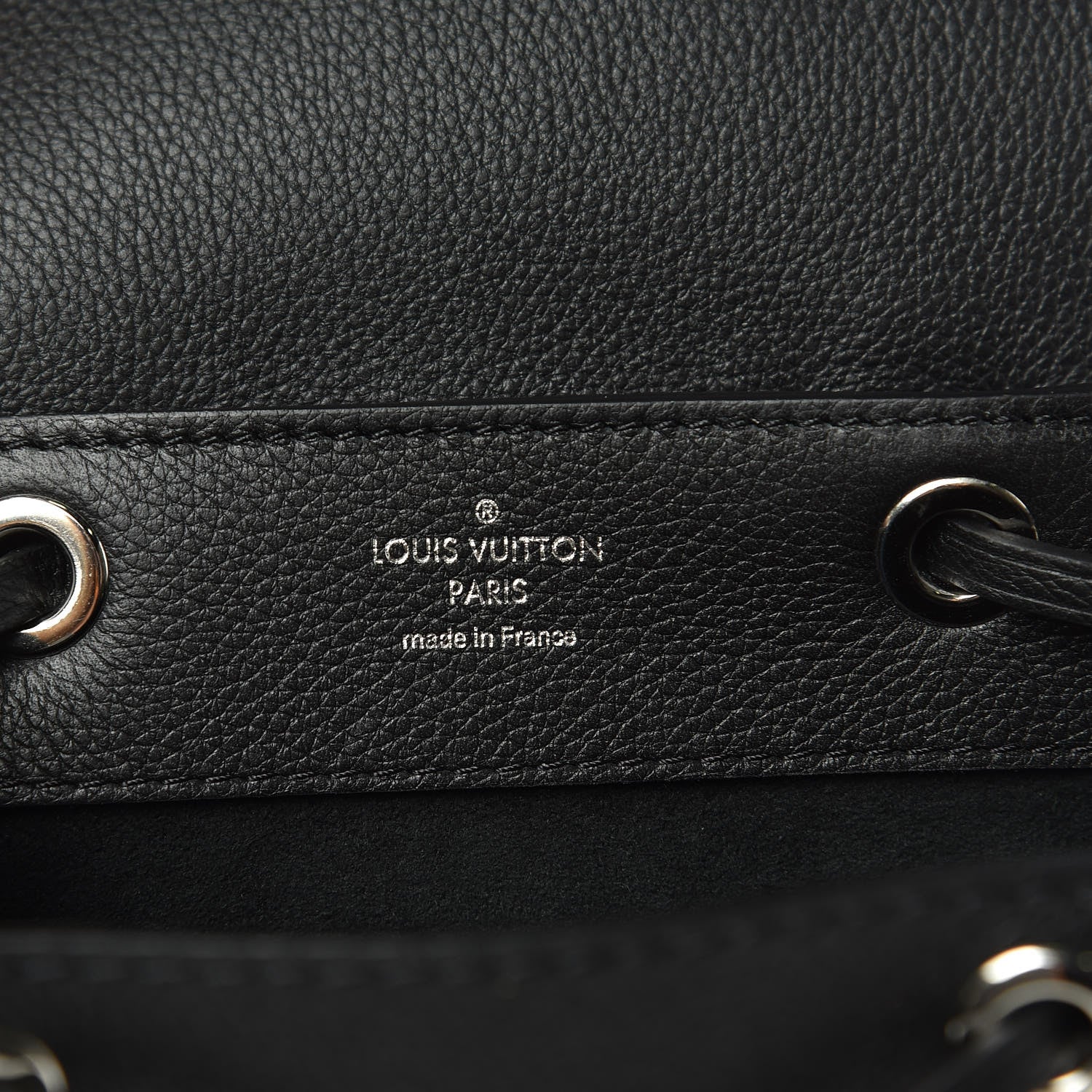 Louis Vuitton Calfskin Lockme Mini Backpack Black 7 of 9