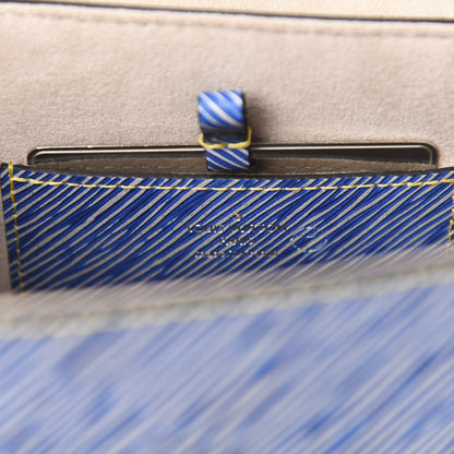 Louis Vuitton Epi Studded Twist Shoulder Bag MM Denim Light 8 of 9