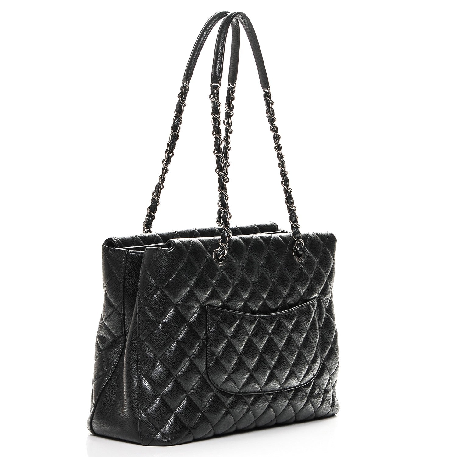Chanel Caviar Quilted City Shopping Tote Black 3 of 7