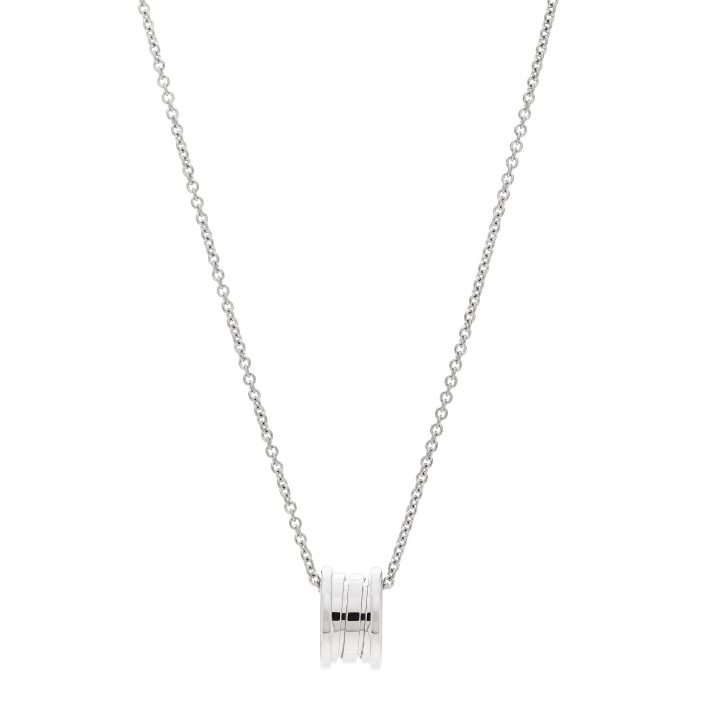 18K White Gold B.Zero1 Pendant Necklace