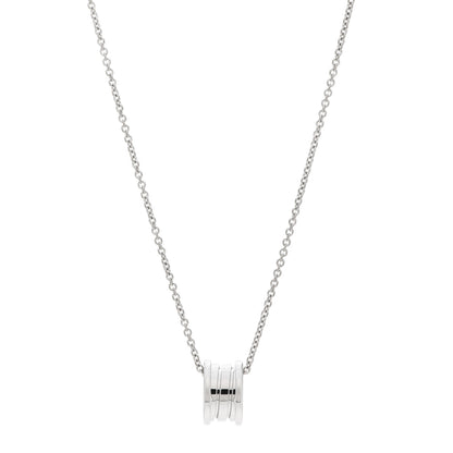 Bulgari 18K White Gold B.Zero1 Pendant Necklace 1 of 7