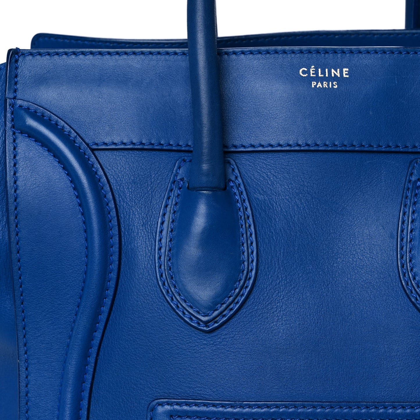 Smooth Calfskin Mini Luggage Royal Blue