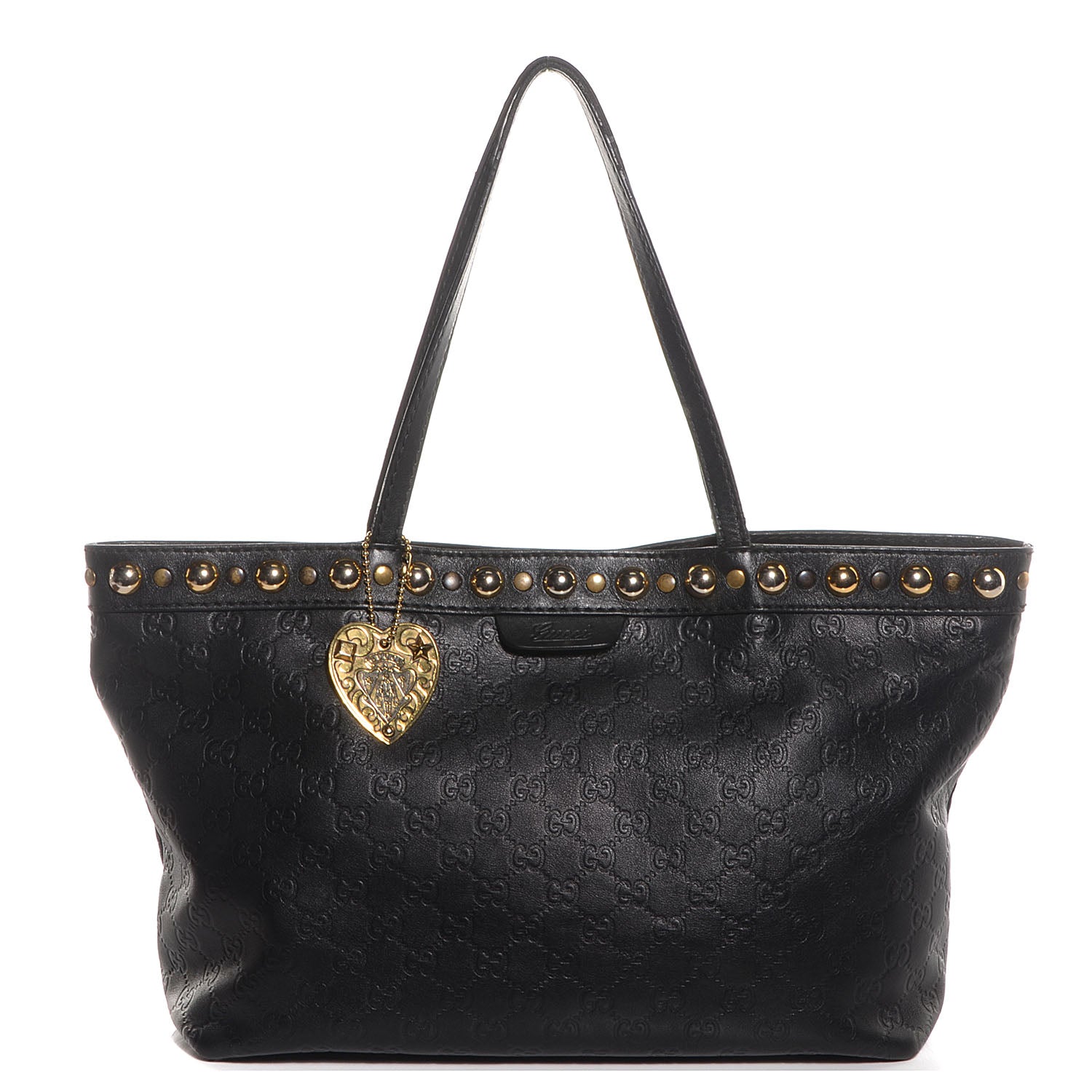 Gucci Guccissima Large Babouska Shopping Tote Black 1 of 7