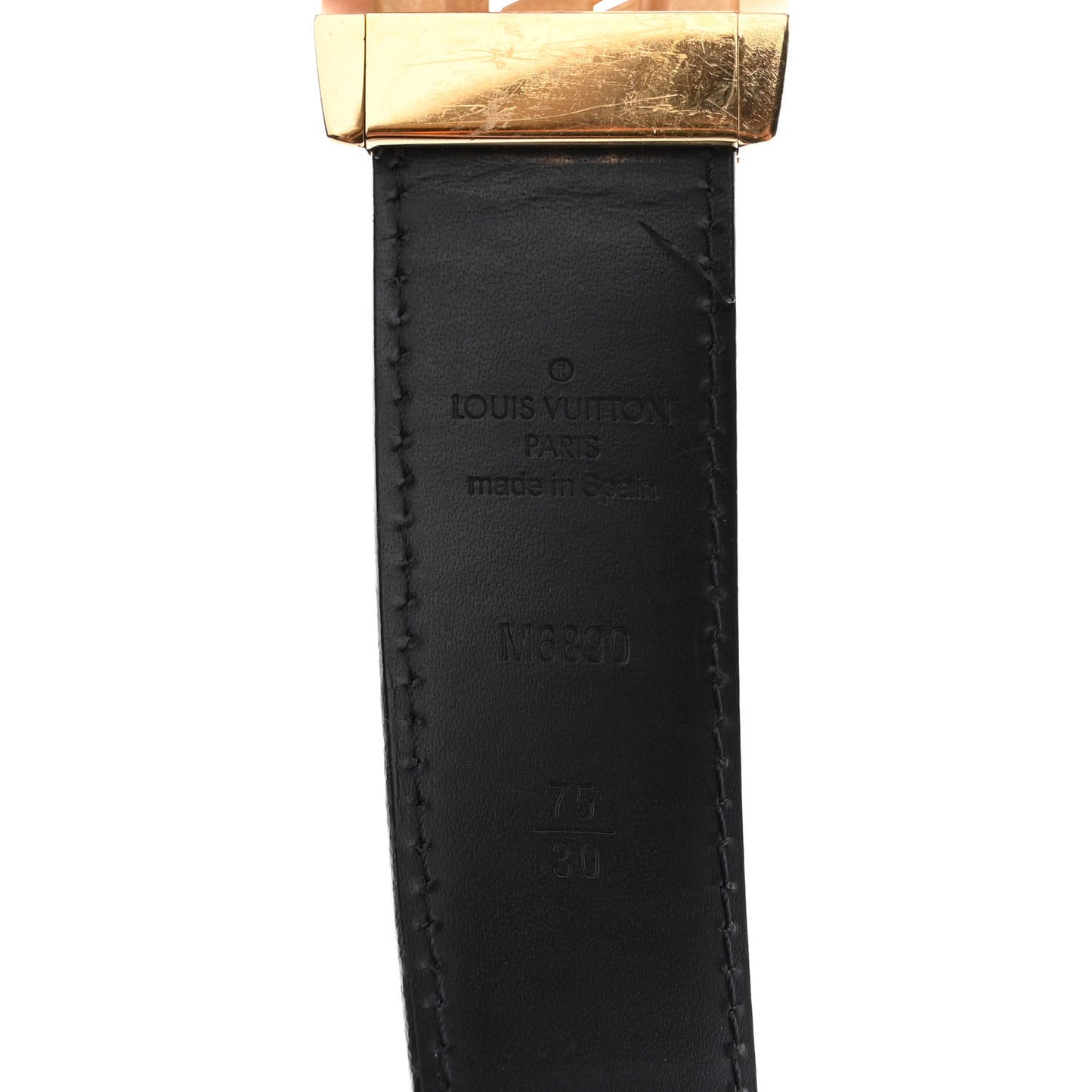 Monogram Multicolor LV Cut Reversible Belt 75 Black