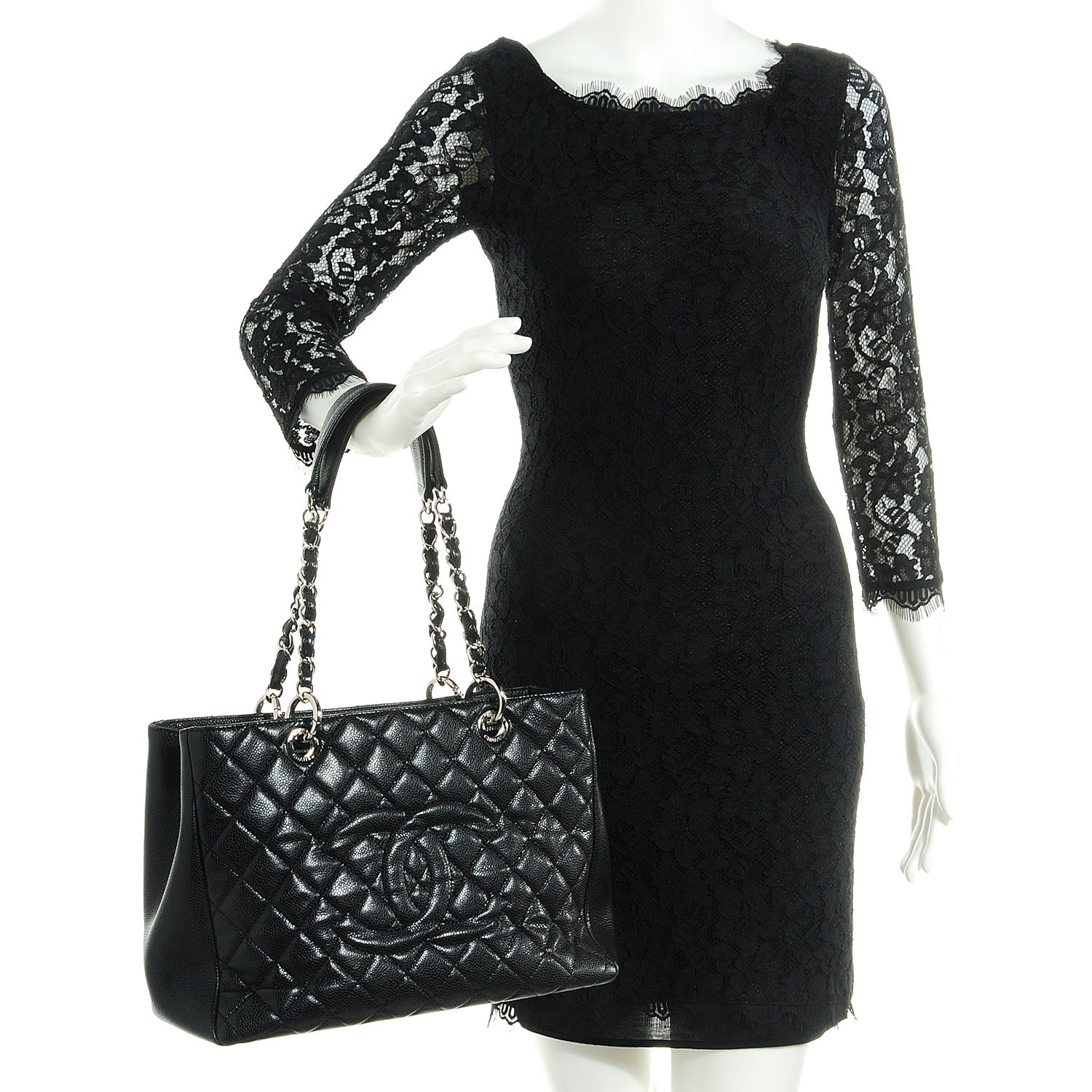 Chanel Caviar Grand Shopping Tote GST Black 2 of 6