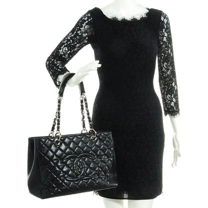Chanel Caviar Grand Shopping Tote GST Black 2 of 6