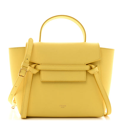 Celine Grained Calfskin Nano Belt Bag Citron 1 of 14