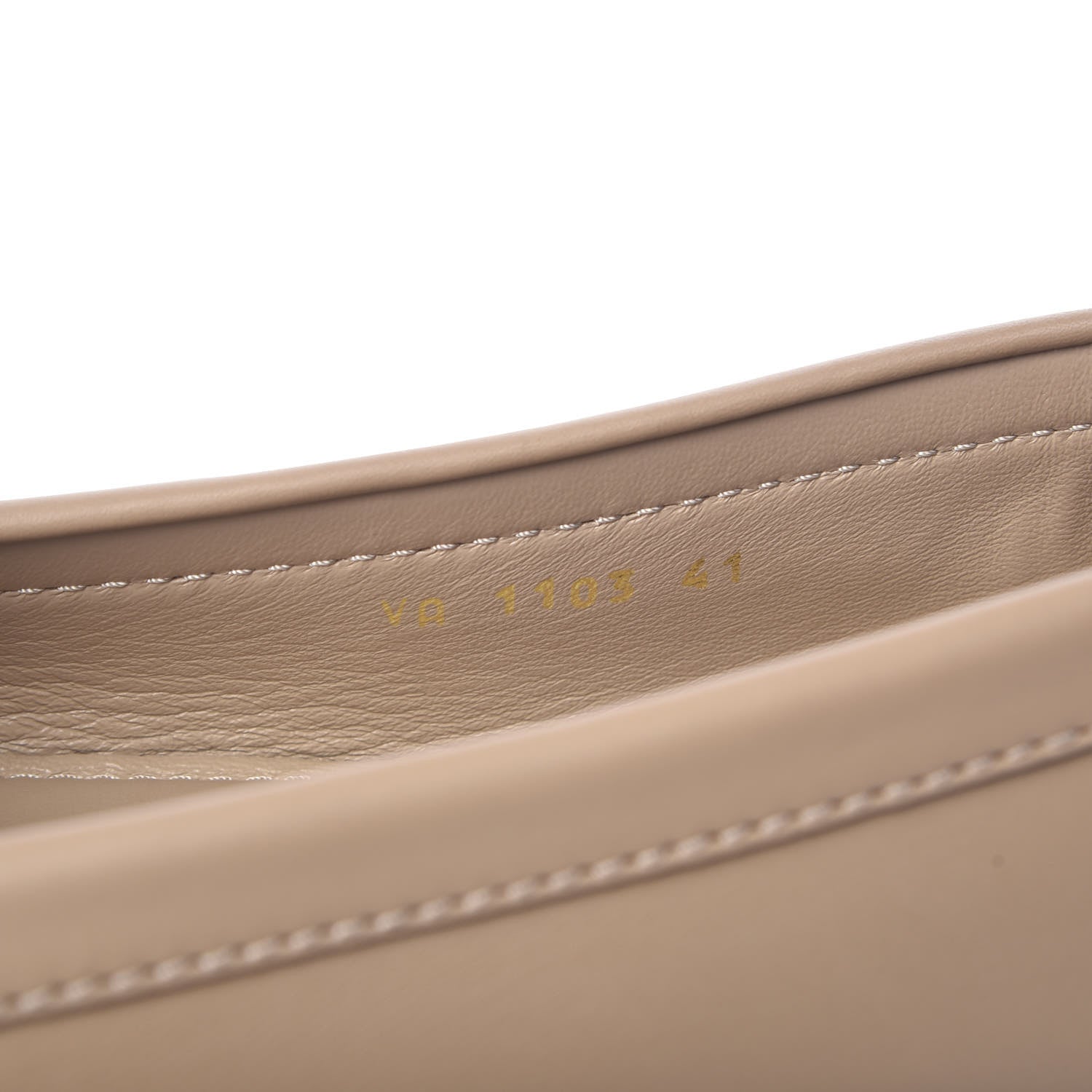 Louis Vuitton Calfskin Loafers 41 Beige White 8 of 12