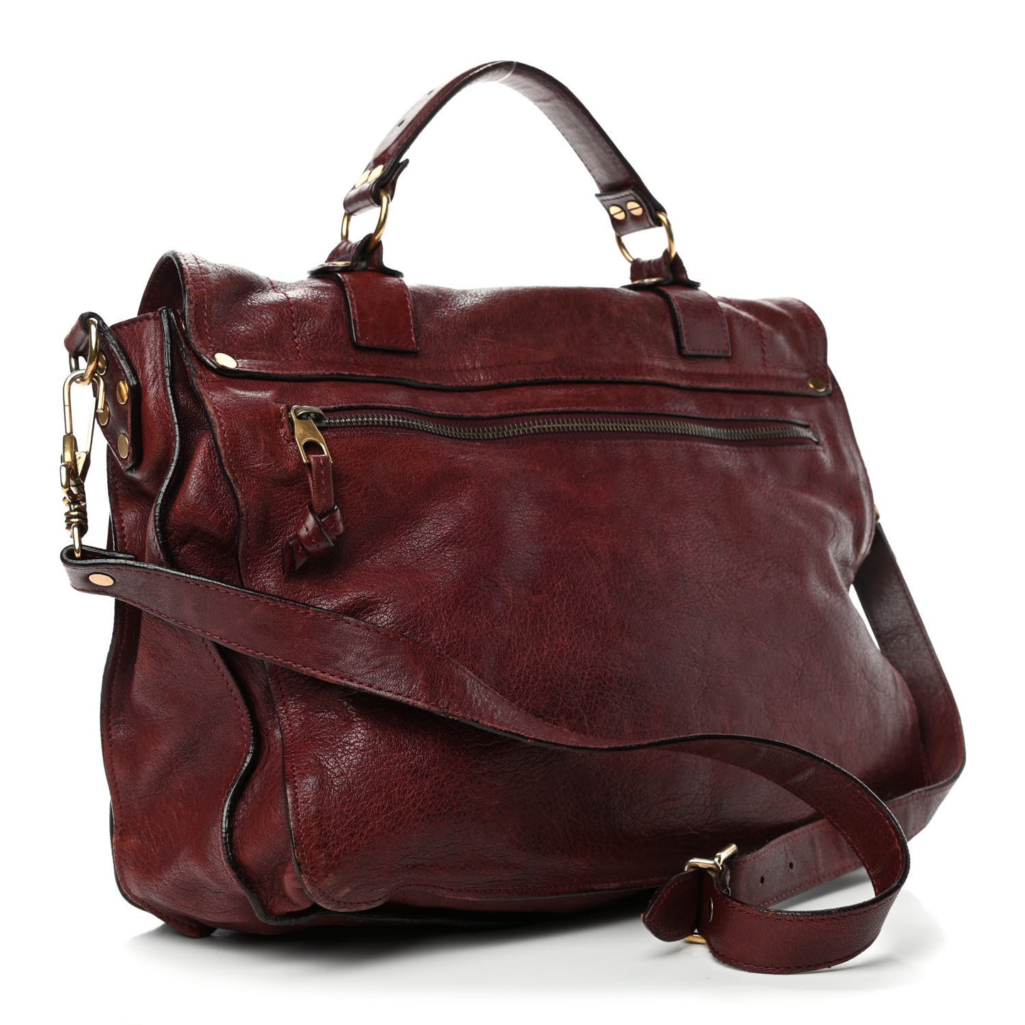 Lambskin Medium PS1 Satchel Burgundy