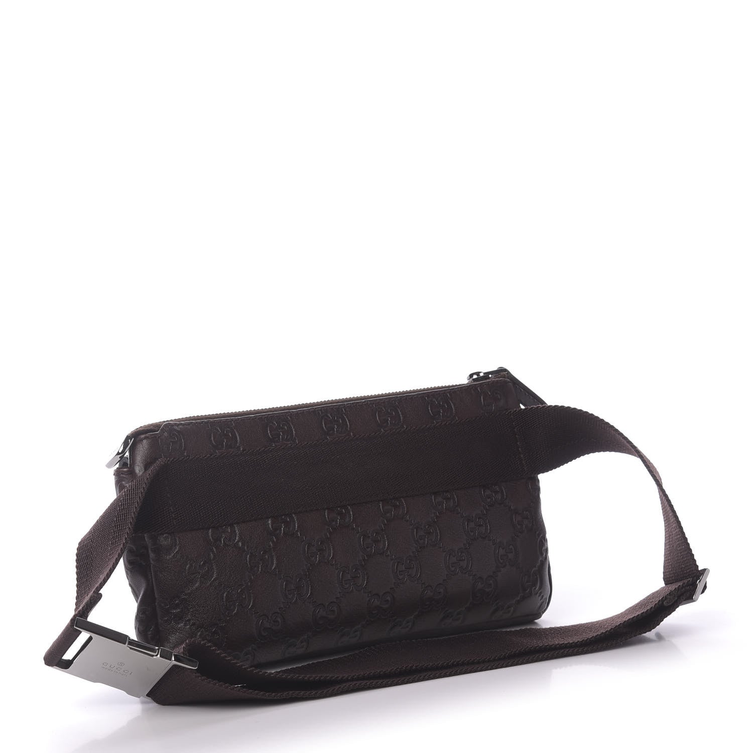 Gucci Guccissima Waist Belt Bag Dark Brown 3 of 10