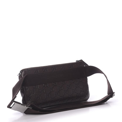 Gucci Guccissima Waist Belt Bag Dark Brown 3 of 10