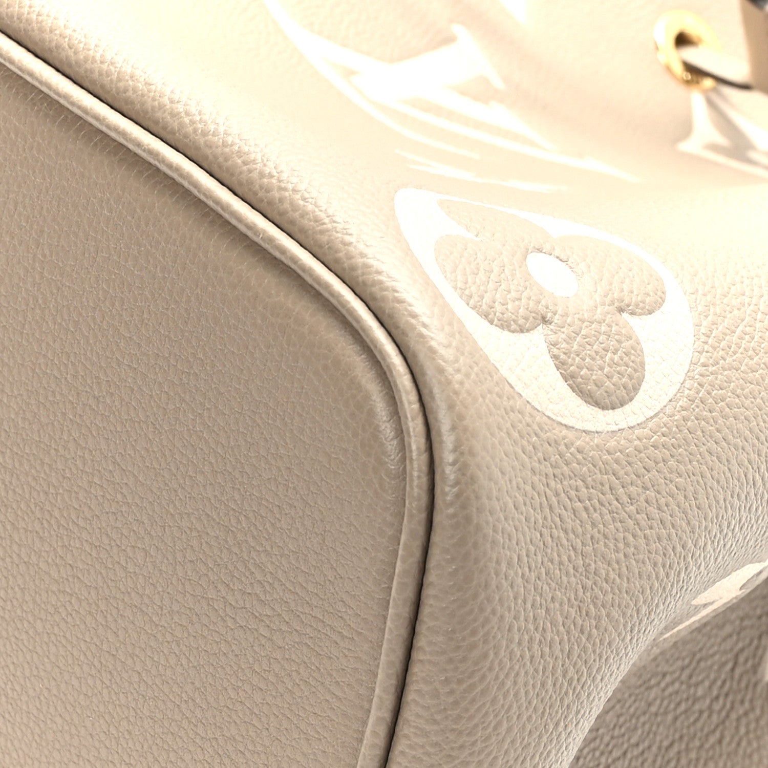 Louis Vuitton Empreinte Monogram Giant Neonoe MM Tourterelle Creme 9 of 11