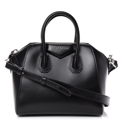 Givenchy Shiny Lord Calfskin Mini Antigona Black 1 of 11