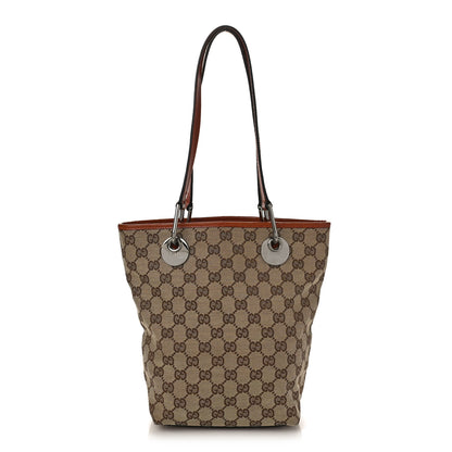 Gucci Monogram Small Eclipse Tote Orange 1 of 11
