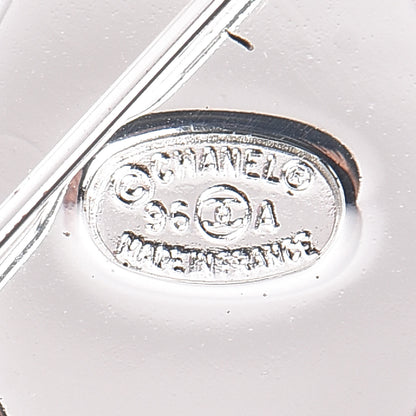 Chanel CC Turnlock Brooch Silver 4 of 5
