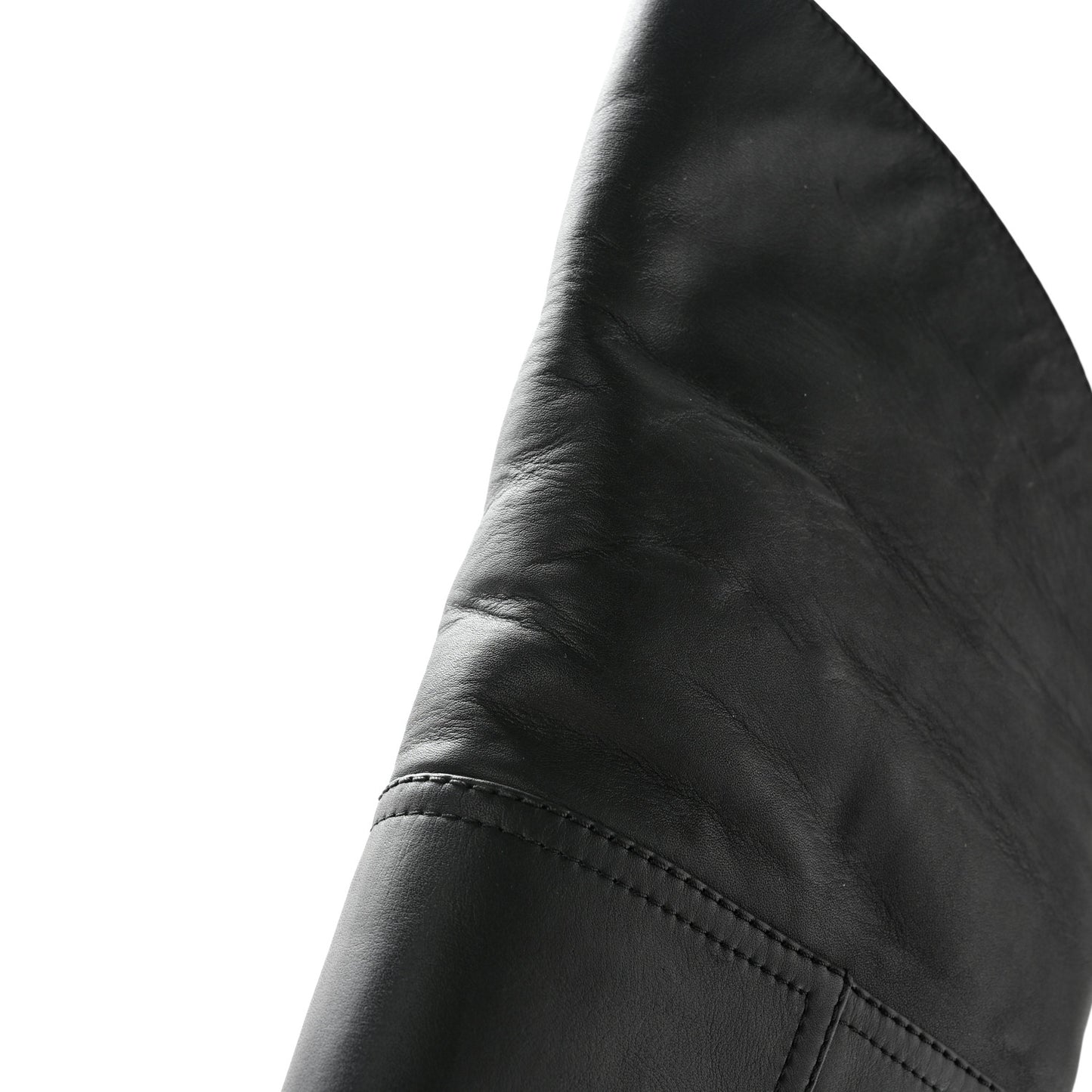 Calfskin Knee High Chain Boots 39 Black