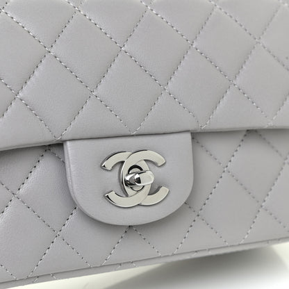 Chanel Lambskin Quilted Mini Rectangular Flap Grey 15 of 16