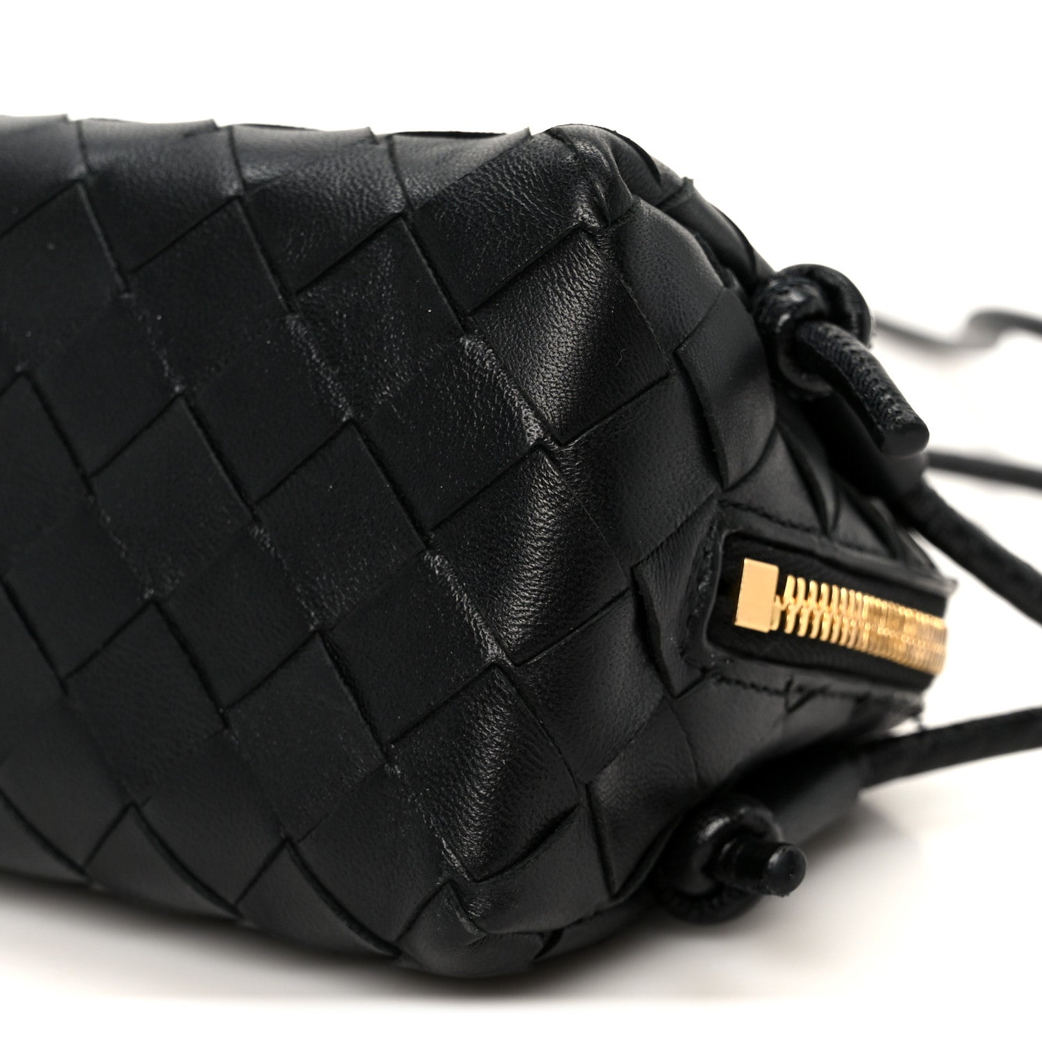 Bottega Veneta Nappa Intrecciato Concert Pouch Black 1839028 Bottega Veneta Nappa Intrecciato Concert Pouch Black 1839028
