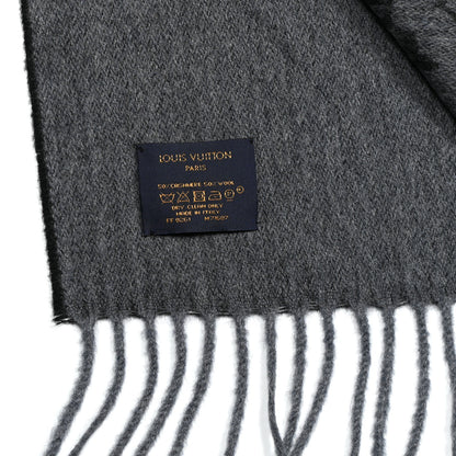 Louis Vuitton Cashmere Wool Monogram Gradient Scarf Black 4 of 4